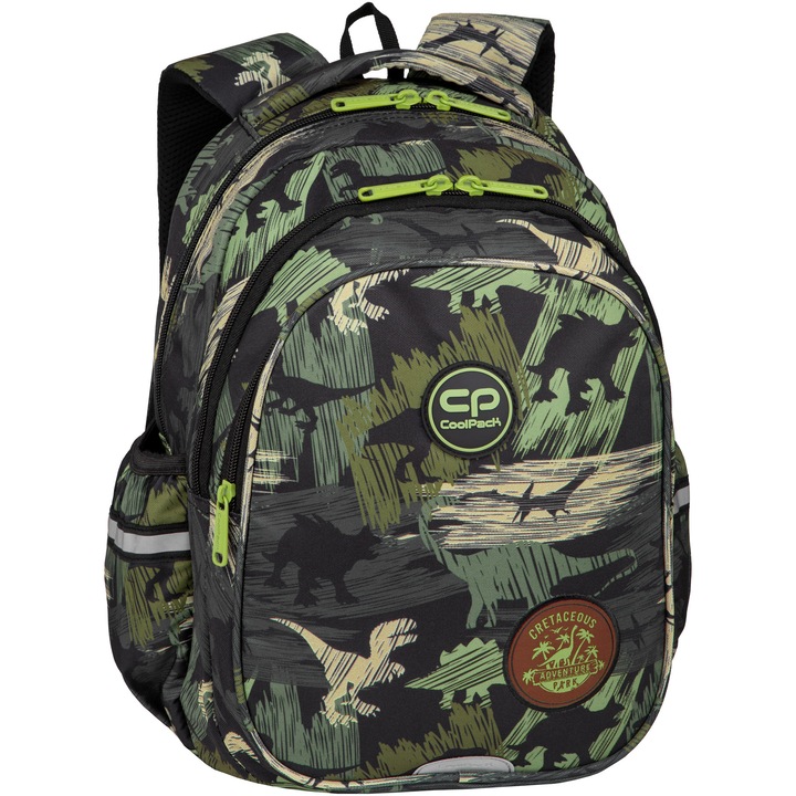 Ученическа раница CoolPack, Jerry, Adventure Рark, 41 см x 33 см x 6 см