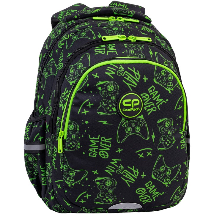 Ученическа раница CoolPack, Jerry, Game Night, 41 см x 33 см x 6 см