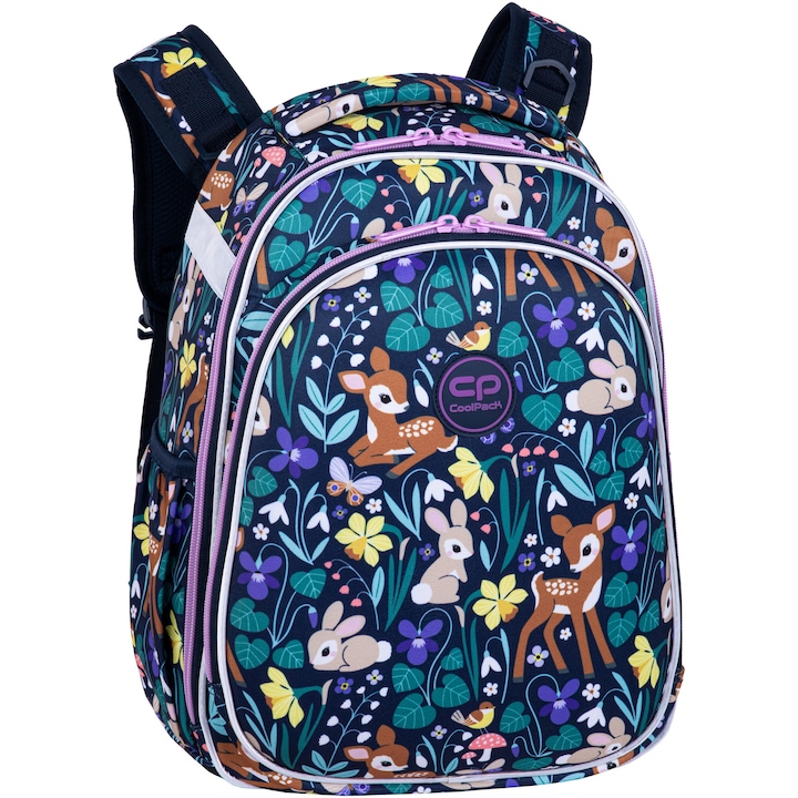 Ученическа раница CoolPack, Turtle, Oh My Deer, 40 см x 33 см x 20 см