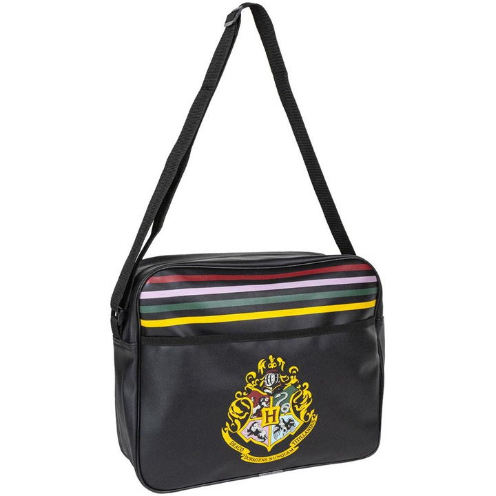 Ученическа чанта Harry Potter Нogwarts, 33 см x 28 см x 15 см, Черен