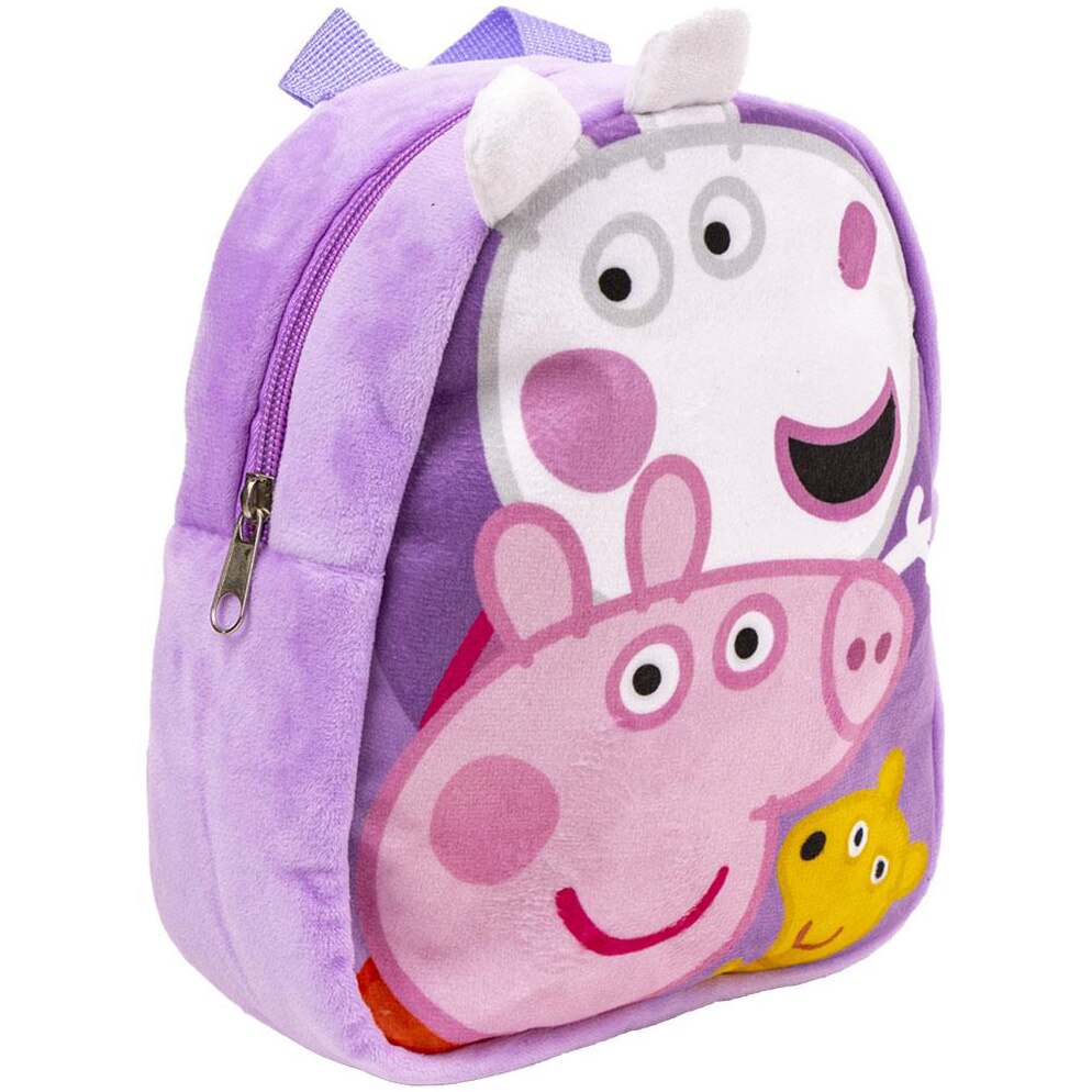 Ghiozdan copii, Peppa Pig, 1 fermoar, 18 x 22 x 8 cm