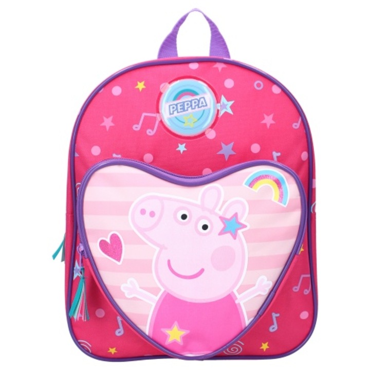 Ученическа раница Peppa Music and Dance, Размер 30 см x 25 см x 11 см