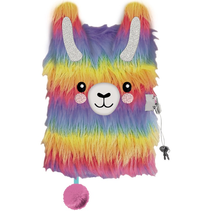 Jurnal St. Right secret cu lacatel 3d a5, 96k rainbow alpaca