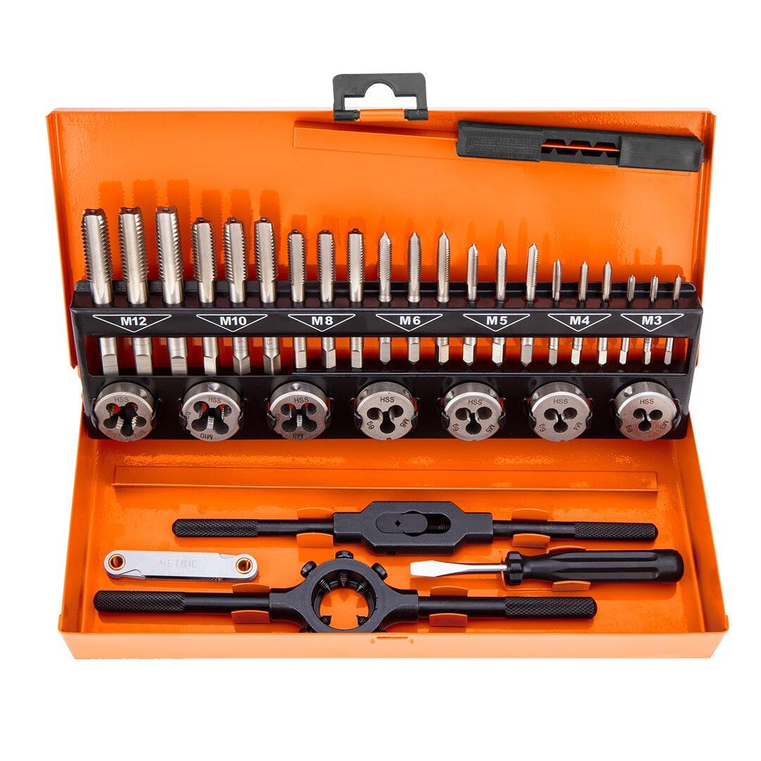 Комплект метчици и матрици, M3-M12, 32 части, Neo 12-915 - eMAG.bg