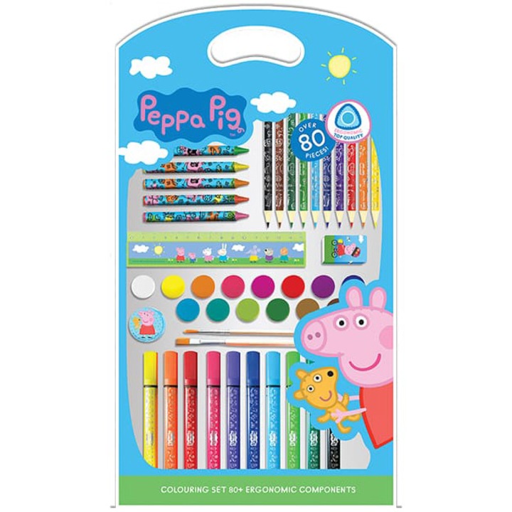 Set Coloriaj Creativ 80+, Peppa