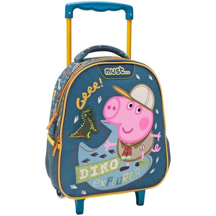 Troller Peppa Pig, 2 fermoare, 27 x 10 x 31 cm