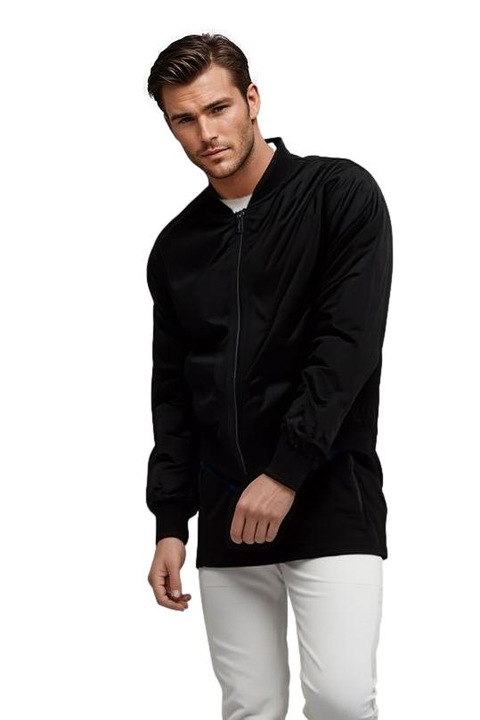 Jacheta barbati Jack and Jones Core Graffity, Negru, M