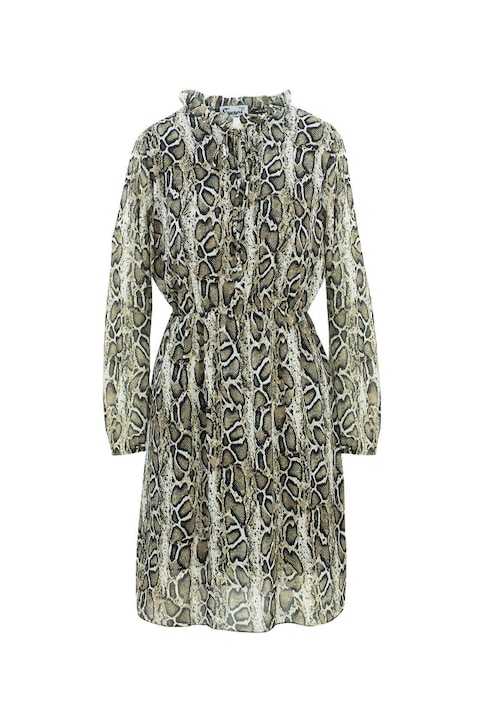 Rochie Agrafka, Animal print, One size, Verde