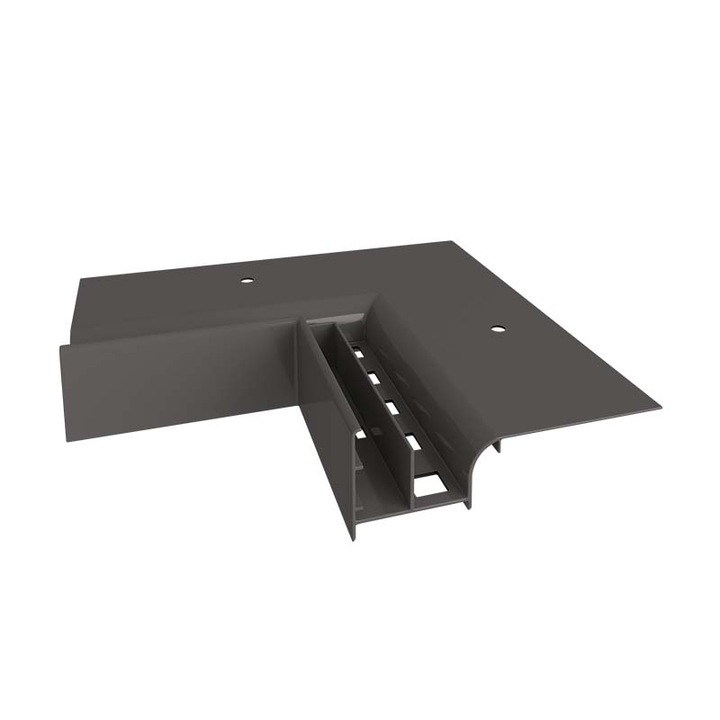 Colt interior 90° pentru profile W20, Grafit, Renoplast