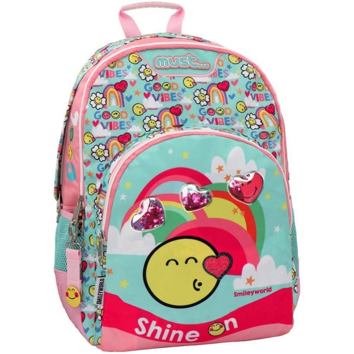 Ученическа раница Smiley, 33х16х45 см