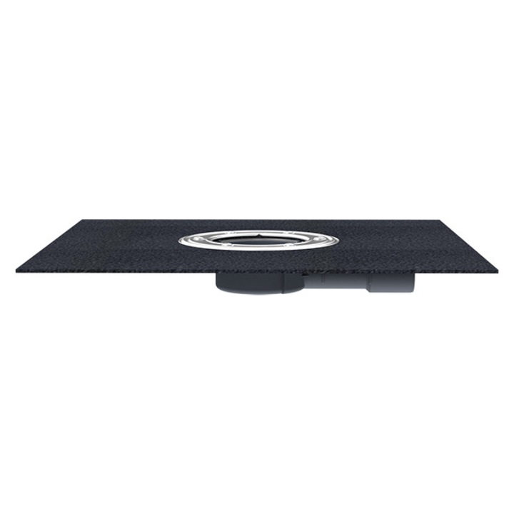 Sifon Pardoseala plat DN40/50 orizontal cu manseta de bitum