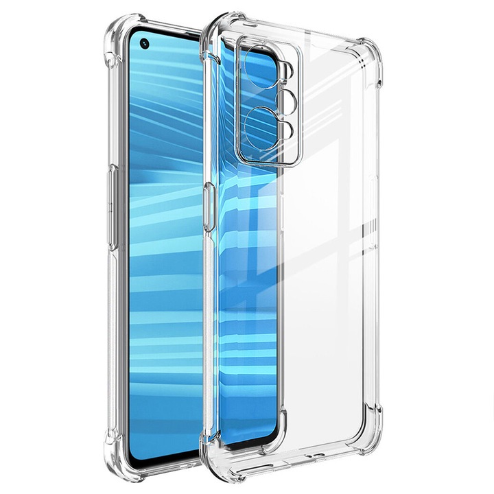 Husa Silicon Anti-Soc Pentru Realme GT Neo 2, Crystal Clear, Slim Fit, TPU Silicone, Flexibil si Durabil, Transparent