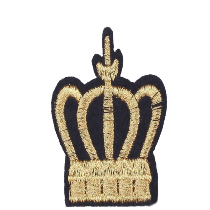 Petic textil, patch coroana, 4.5x5cm