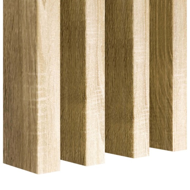 Set Riflaj decorativ Separator pentru perete sau tavan, Stejar Sonoma, 30x60x2750 mm, 8 bucati