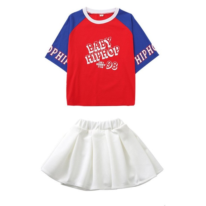 Compleu sport pentru copii, Rosu/Alb/Albastru, 160 CM