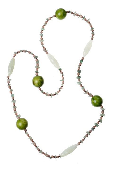 Колие от авантюрин GM-346 ръчна резба, Gloria Maris, 52 см