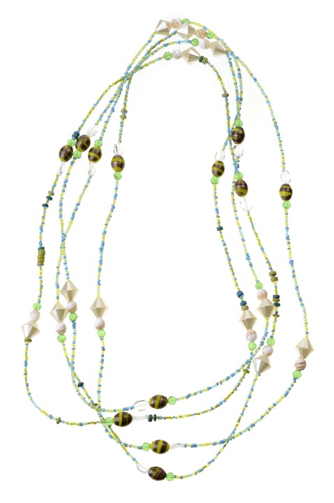 Muránói üveg nyaklánc GM-166, tarka, Gloria Maris, 150 cm