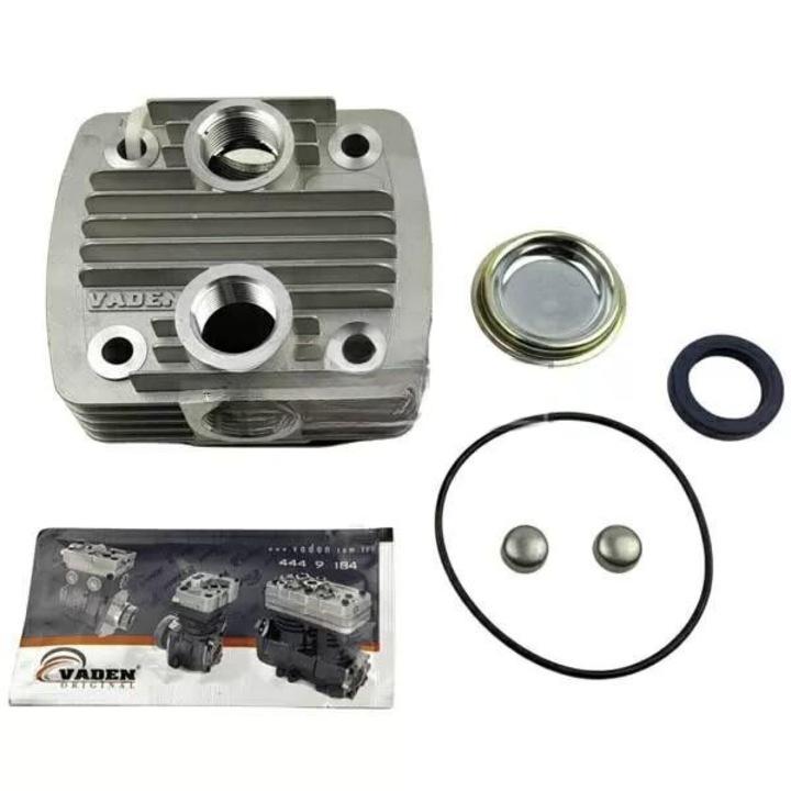 Цилиндрова глава на въздушен компресор с капаци и уплътнения, 4111419262, 75 мм, 159 куб. см