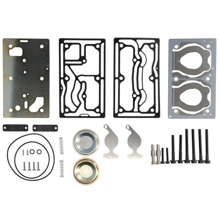 Set reparatie compresor, chiuloasa + garnituri + lamele + suruburi | Mercedes | 85mm, 636cc