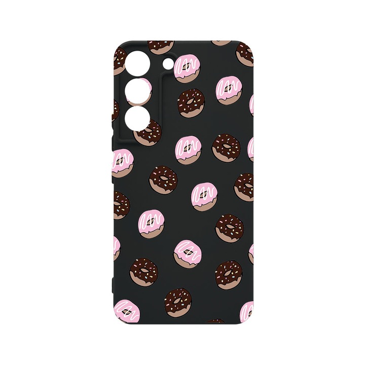 Husa BestCase® Premium Liquid Silicon, Compatibila Cu Samsung Galaxy S22, Donuts, SLIM 1.2MM, Microfibra in interior, Antisoc, Protectie Camera, Margini ridicate pentru protectia ecranului, PB 667