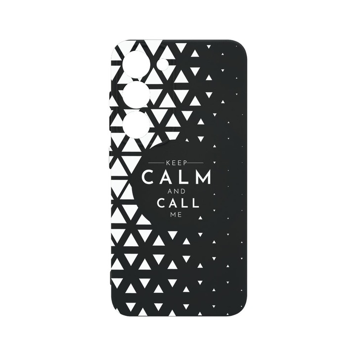 Husa BestCase® Premium Liquid Silicon, Compatibila Cu Samsung Galaxy S23 Plus, Keep Calm, SLIM 1.2MM, Microfibra in interior, Antisoc, Protectie Camera, Margini ridicate pentru protectia ecranului, PB 2