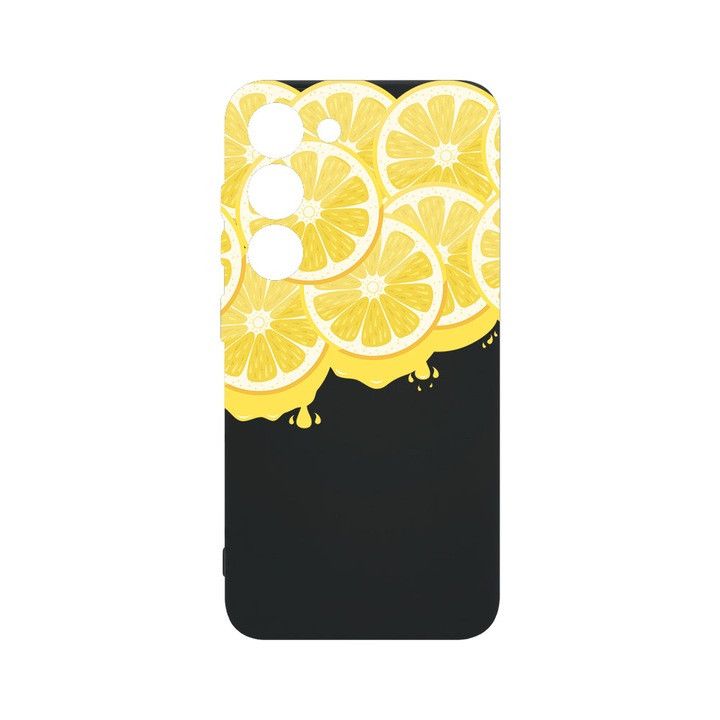 Husa BestCase® Premium Liquid Silicon, Compatibila Cu Samsung Galaxy S23, Lemon, SLIM 1.2MM, Microfibra in interior, Antisoc, Protectie Camera, Margini ridicate pentru protectia ecranului, PB 58