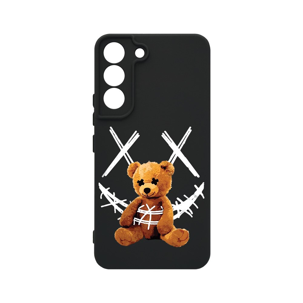 Husa BestCase® Premium Liquid Silicon, Compatibila Cu Samsung Galaxy S22, Teddy Bear Smile, SLIM 1.2MM, Microfibra in interior, Antisoc, Protectie Camera, Margini ridicate pentru protectia ecranului, PB 982