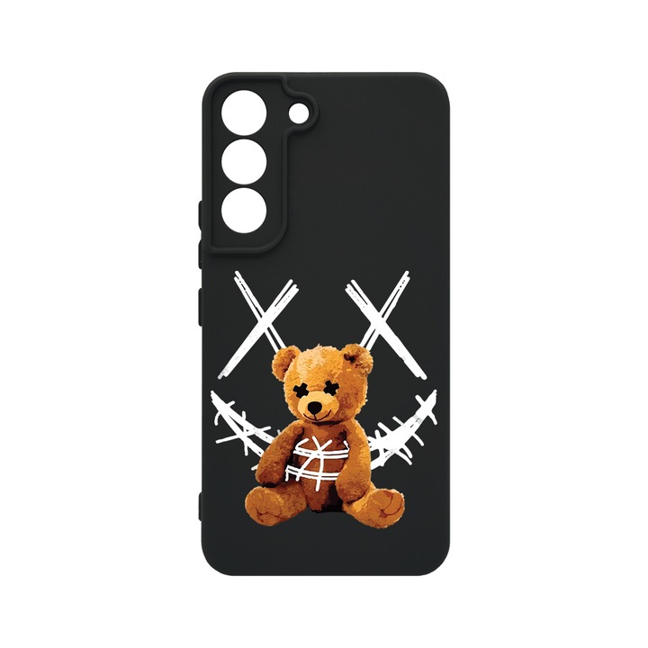 Husa BestCase® Premium Liquid Silicon, Compatibila Cu Samsung Galaxy S22, Teddy Bear Smile, SLIM 1.2MM, Microfibra in interior, Antisoc, Protectie Camera, Margini ridicate pentru protectia ecranului, PB 982