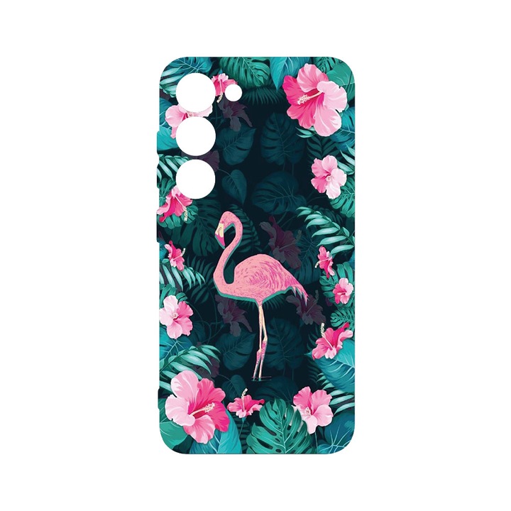 Husa BestCase® Premium Liquid Silicon, Compatibila Cu Samsung Galaxy S23, Flamingo, SLIM 1.2MM, Microfibra in interior, Antisoc, Protectie Camera, Margini ridicate pentru protectia ecranului, PB 247