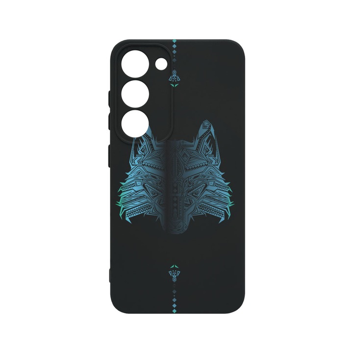 Husa BestCase® Premium Liquid Silicon, Compatibila Cu Samsung Galaxy S23 Plus, Wolf, SLIM 1.2MM, Microfibra in interior, Antisoc, Protectie Camera, Margini ridicate pentru protectia ecranului, PB 50
