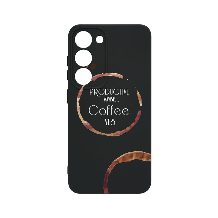 Husa BestCase® Premium Liquid Silicon, Compatibila Cu Samsung Galaxy S23, Coffee, SLIM 1.2MM, Microfibra in interior, Antisoc, Protectie Camera, Margini ridicate pentru protectia ecranului, PB 33