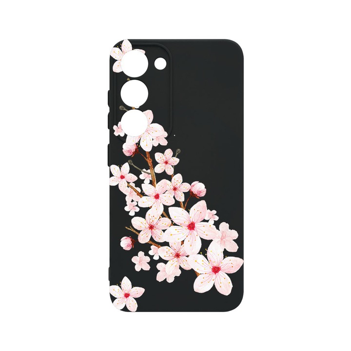 Husa BestCase® Premium Liquid Silicon, Compatibila Cu Samsung Galaxy S23 Plus, Spring Flower, SLIM 1.2MM, Microfibra in interior, Antisoc, Protectie Camera, Margini ridicate pentru protectia ecranului, PB 62