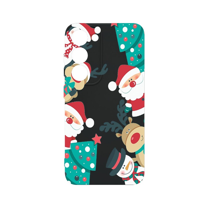 Husa BestCase® Premium Liquid Silicon, Compatibila Cu Samsung Galaxy S23, Xmas, SLIM 1.2MM, Microfibra in interior, Antisoc, Protectie Camera, Margini ridicate pentru protectia ecranului, PB 338