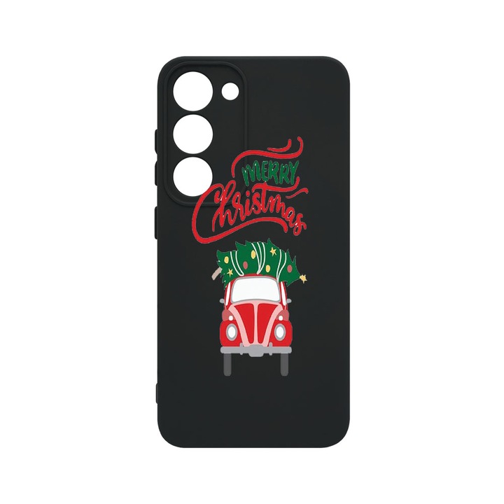 Husa BestCase® Premium Liquid Silicon, Compatibila Cu Samsung Galaxy S23, Merry Xmas, SLIM 1.2MM, Microfibra in interior, Antisoc, Protectie Camera, Margini ridicate pentru protectia ecranului, PB 357