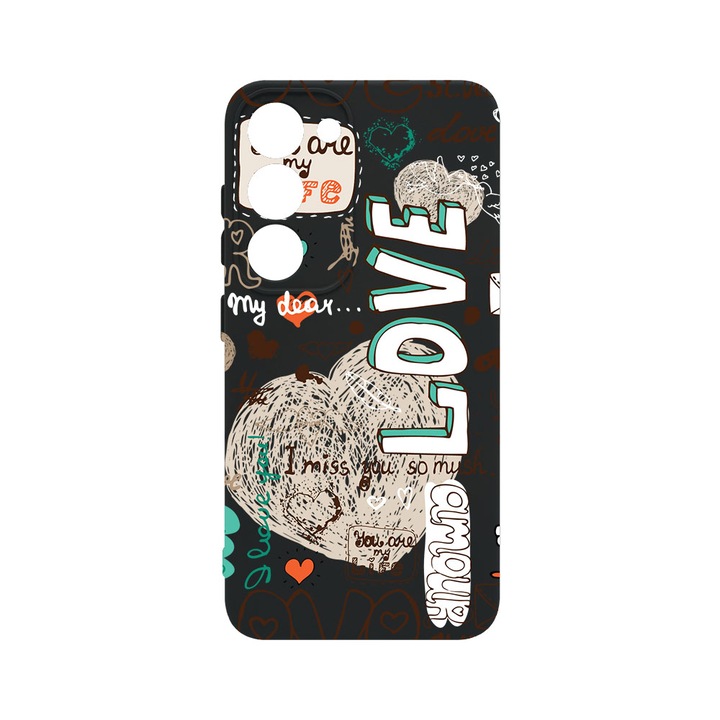 Husa BestCase® Premium Liquid Silicon, Compatibila Cu Samsung Galaxy S23, Love, SLIM 1.2MM, Microfibra in interior, Antisoc, Protectie Camera, Margini ridicate pentru protectia ecranului, PB 25