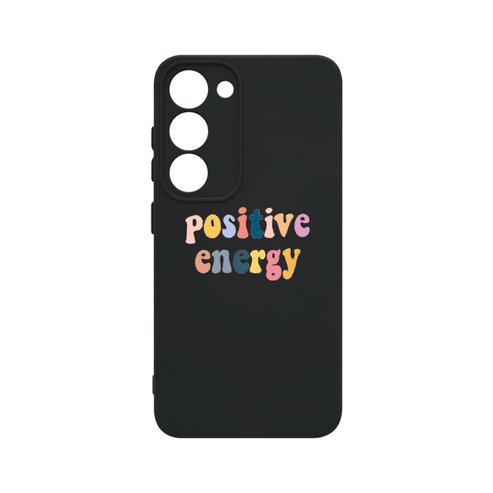 Husa BestCase® Premium Liquid Silicon, Compatibila Cu Samsung Galaxy S23 Plus, Positive Energy, SLIM 1.2MM, Microfibra in interior, Antisoc, Protectie Camera, Margini ridicate pentru protectia ecranului, PB 479