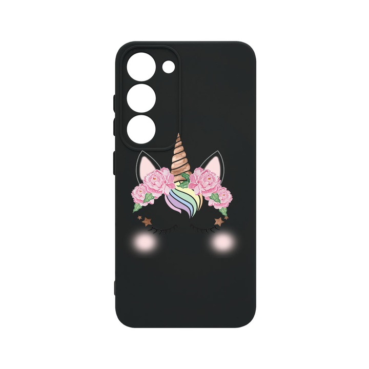 Husa BestCase® Premium Liquid Silicon, Compatibila Cu Samsung Galaxy S23, Unicorn, SLIM 1.2MM, Microfibra in interior, Antisoc, Protectie Camera, Margini ridicate pentru protectia ecranului, PB 525