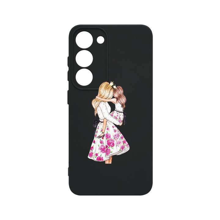 Husa BestCase® Premium Liquid Silicon, Compatibila Cu Samsung Galaxy S23, Princesses Girl Mom, SLIM 1.2MM, Microfibra in interior, Antisoc, Protectie Camera, Margini ridicate pentru protectia ecranului, PB 554