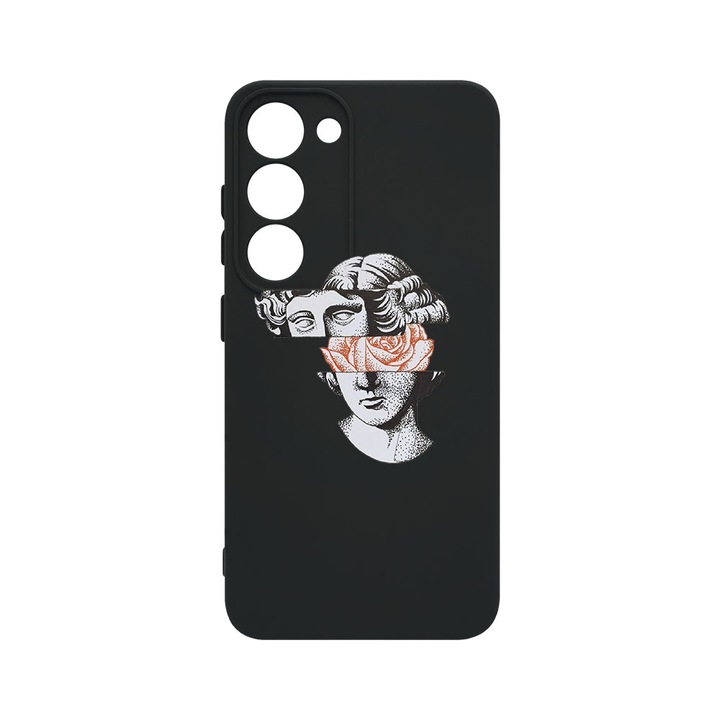 Husa BestCase® Premium Liquid Silicon, Compatibila Cu Samsung Galaxy S23 Plus, David Statue, SLIM 1.2MM, Microfibra in interior, Antisoc, Protectie Camera, Margini ridicate pentru protectia ecranului, PB 731