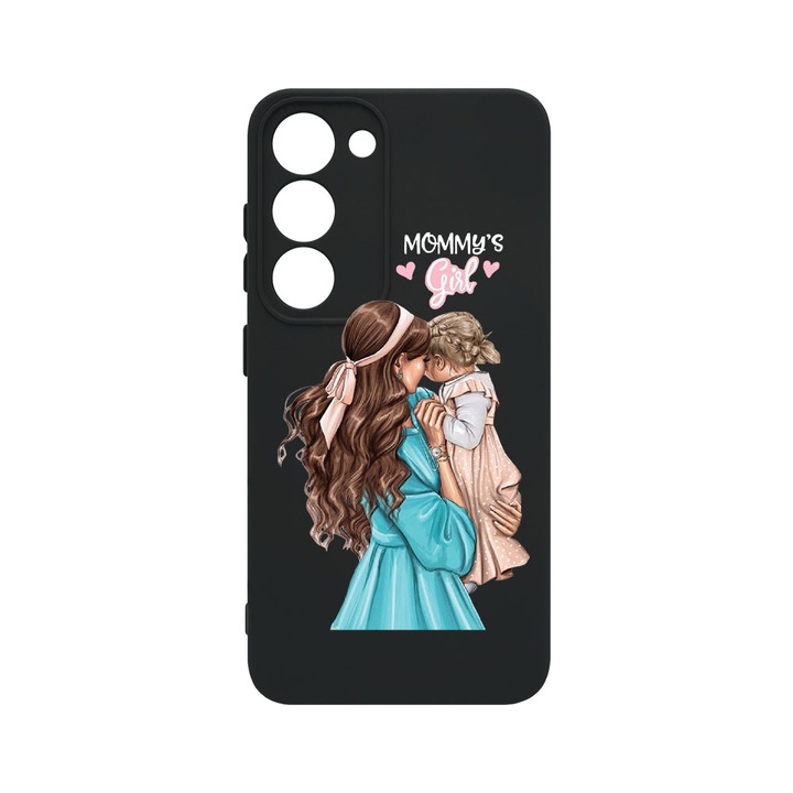 Husa BestCase® Premium Liquid Silicon, Compatibila Cu Samsung Galaxy S23, Mommy's Girl, SLIM 1.2MM, Microfibra in interior, Antisoc, Protectie Camera, Margini ridicate pentru protectia ecranului, PB 555