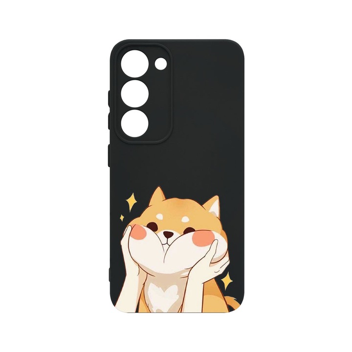 Husa BestCase® Premium Liquid Silicon, Compatibila Cu Samsung Galaxy S23 Plus, Emoji - Sweet Cat, SLIM 1.2MM, Microfibra in interior, Antisoc, Protectie Camera, Margini ridicate pentru protectia ecranului, PB 596