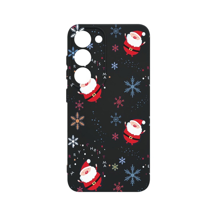 Husa BestCase® Premium Liquid Silicon, Compatibila Cu Samsung Galaxy S23 Plus, Xmas - Santa Claus, SLIM 1.2MM, Microfibra in interior, Antisoc, Protectie Camera, Margini ridicate pentru protectia ecranului, PB 308