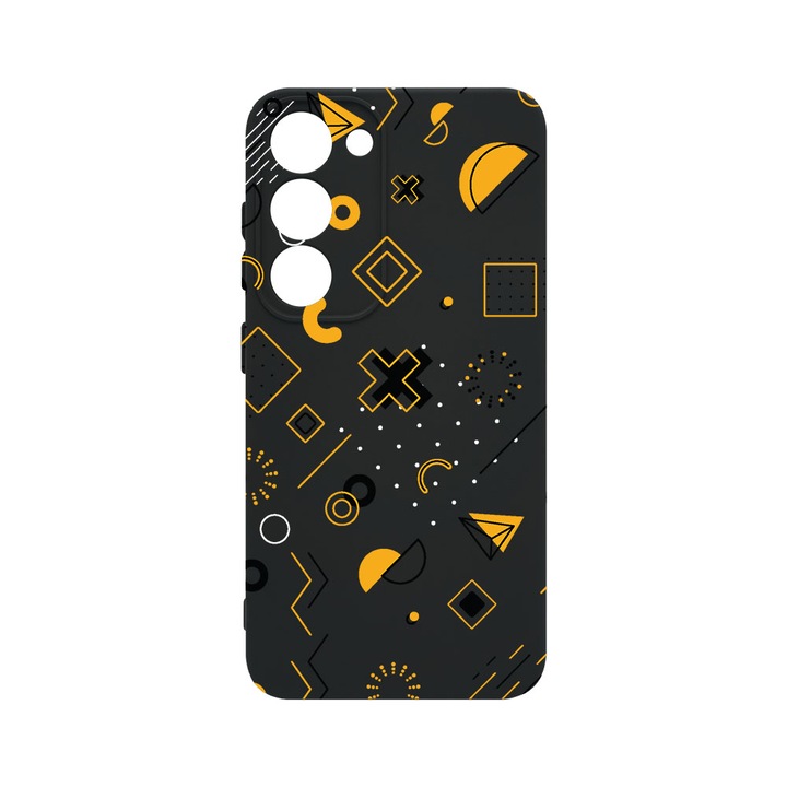 Husa BestCase® Premium Liquid Silicon, Compatibila Cu Samsung Galaxy S23, Symbols, SLIM 1.2MM, Microfibra in interior, Antisoc, Protectie Camera, Margini ridicate pentru protectia ecranului, PB 763