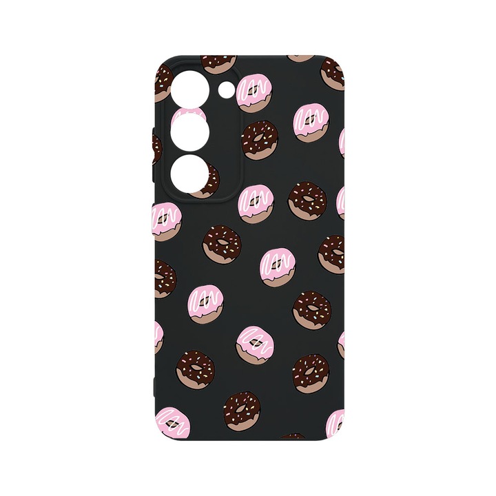 Husa BestCase® Premium Liquid Silicon, Compatibila Cu Samsung Galaxy S23, Donuts, SLIM 1.2MM, Microfibra in interior, Antisoc, Protectie Camera, Margini ridicate pentru protectia ecranului, PB 667