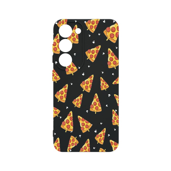 Husa BestCase® Premium Liquid Silicon, Compatibila Cu Samsung Galaxy S23 Plus, Pizza, SLIM 1.2MM, Microfibra in interior, Antisoc, Protectie Camera, Margini ridicate pentru protectia ecranului, PB 665