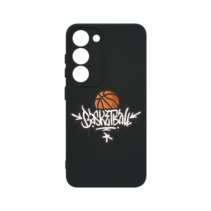 Husa BestCase® Premium Liquid Silicon, Compatibila Cu Samsung Galaxy S23, Basketball, SLIM 1.2MM, Microfibra in interior, Antisoc, Protectie Camera, Margini ridicate pentru protectia ecranului, PB 792