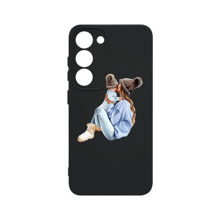 Husa BestCase® Premium Liquid Silicon, Compatibila Cu Samsung Galaxy S23 Plus, Girl Mom With a Boy, SLIM 1.2MM, Microfibra in interior, Antisoc, Protectie Camera, Margini ridicate pentru protectia ecranului, PB 562