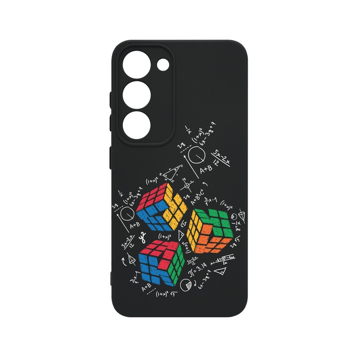 Husa BestCase® Premium Liquid Silicon, Compatibila Cu Samsung Galaxy S23 Plus, Rubik Cube, SLIM 1.2MM, Microfibra in interior, Antisoc, Protectie Camera, Margini ridicate pentru protectia ecranului, PB 994