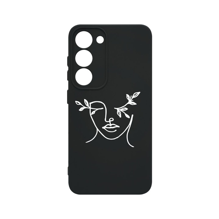 Husa BestCase® Premium Liquid Silicon, Compatibila Cu Samsung Galaxy S23 Plus, Woman Abstract, SLIM 1.2MM, Microfibra in interior, Antisoc, Protectie Camera, Margini ridicate pentru protectia ecranului, PB 736