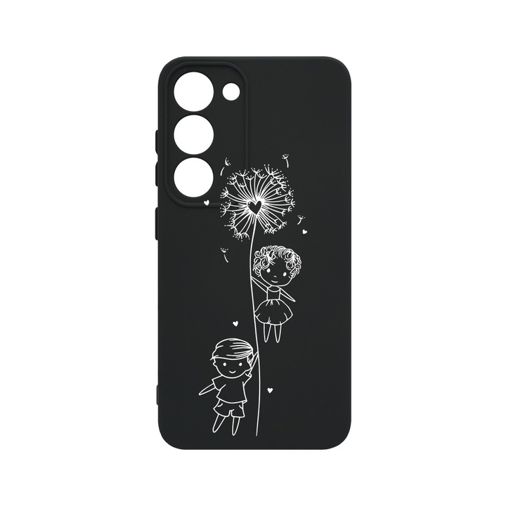 Husa BestCase® Premium Liquid Silicon, Compatibila Cu Samsung Galaxy S23, Girl And Boy, SLIM 1.2MM, Microfibra in interior, Antisoc, Protectie Camera, Margini ridicate pentru protectia ecranului, PB 1049